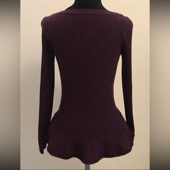 Tory Burch Cute Peplum Sweater Small - Picture 2 of 2